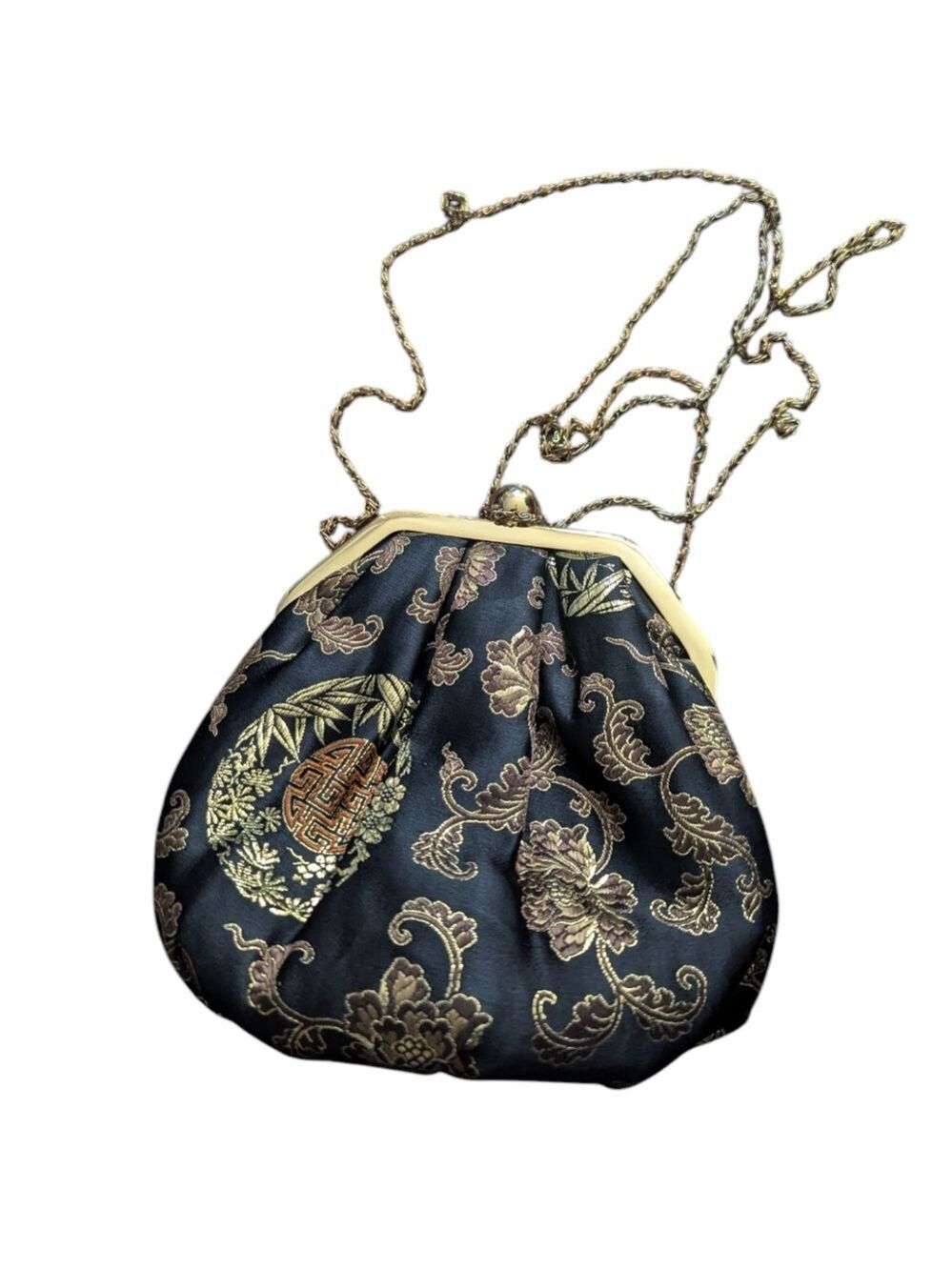 Vintage Fiona Brocade Print Clutch